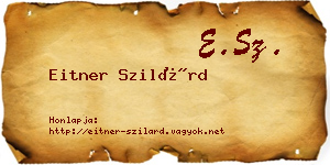 Eitner Szilárd névjegykártya